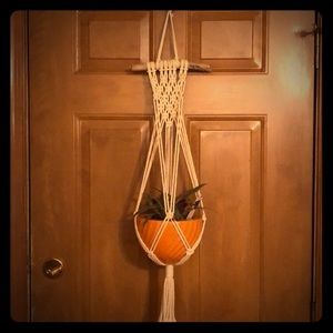Handmade macrame plant hanger